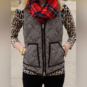 J. Crew herringbone vest